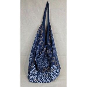 Ruggine Hippie Bohemian Ethnic Hobo Chic Yoga Shoulder Beach Bag Purse - Blue